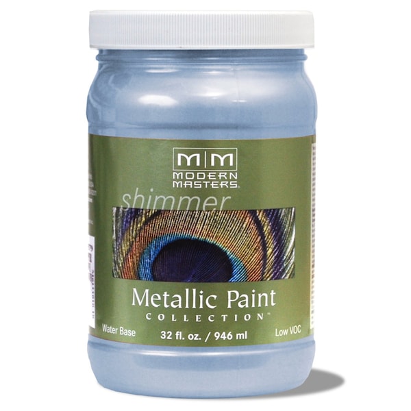 Modern Masters Modern Masters Shimmer Satin Shimmering Sky Metallic Paint 1 qt ME51432 - main